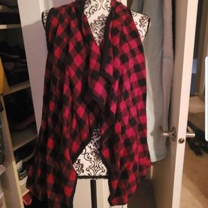 Buffalo plaid vest